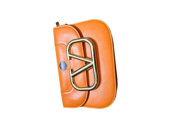 Faton Tan Buckle Handbag